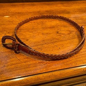 Kimchi Blue Leather Woven Belt